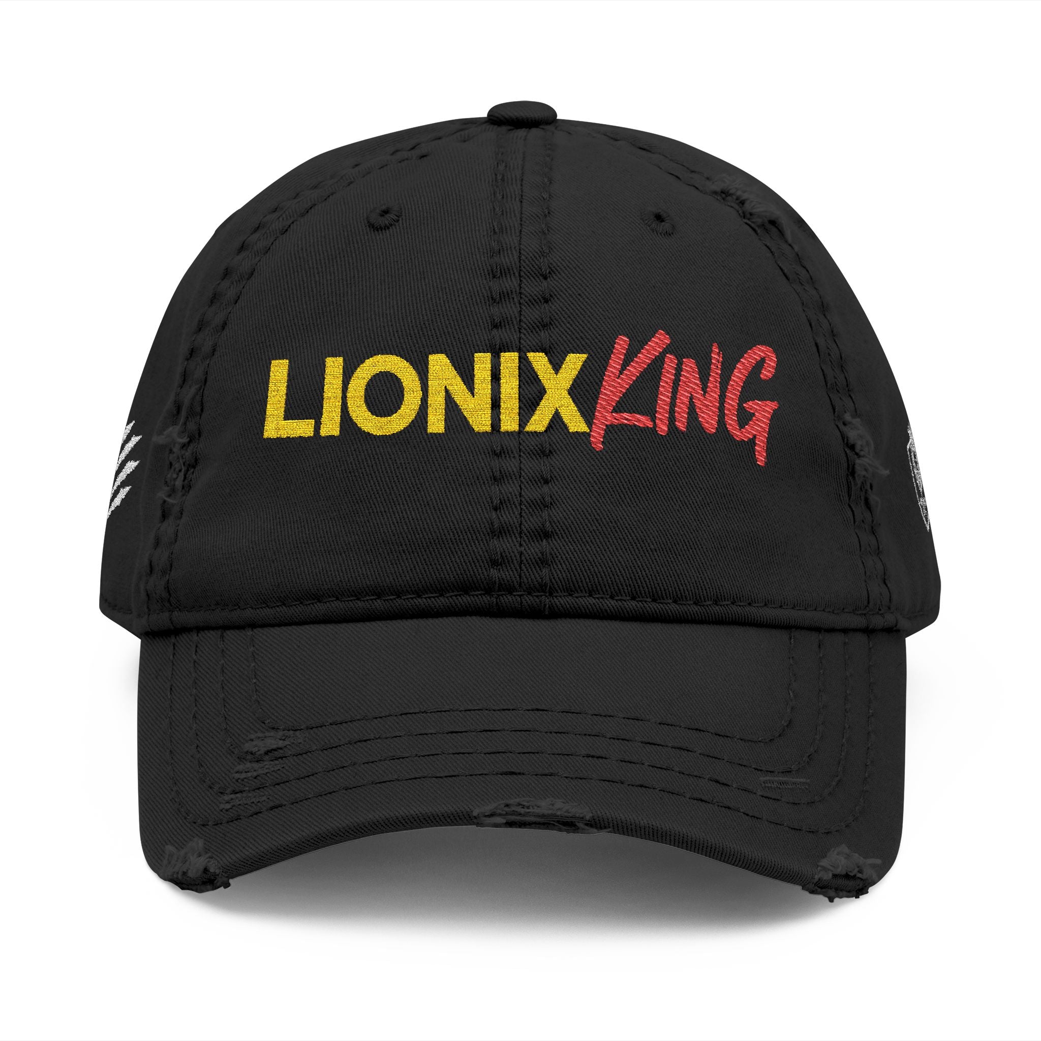 Lionix King Distressed Dad Hat (Embroidery)