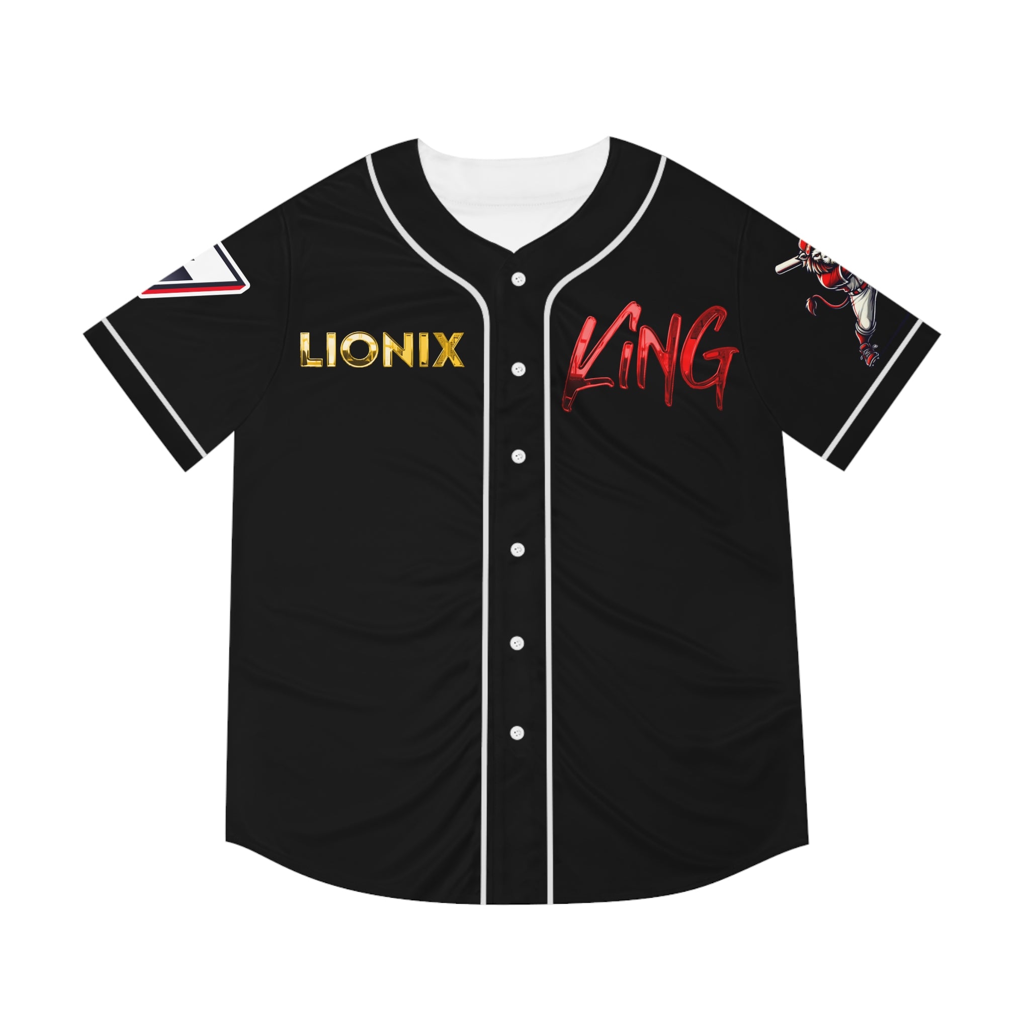 Lionix King Baseball Jersey - Lion King Inspired, Stylish Sportswear for Fans, Game Day Jersey, Perfect for Birthdays, Sports Events, Gifts